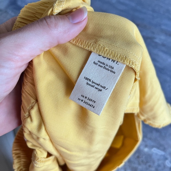 Donni. | Twill Pleated Shorts - Yellow Small - Picture 8 of 8